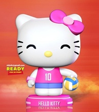 kitty abspielen volleyball 3d drucken modell tiere 3dexport hellokitty katze 3dprint 3dprinting statue zahl niedlich karikatur anime manga kätzchen 3d print model - Mito3D