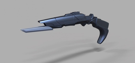 klingon disruptor filme de star trek pistola arma fogo réplica cosplay blaster prop o estrela caminhada startrek imprimir printable brinquedo 3d print model - Mito3D