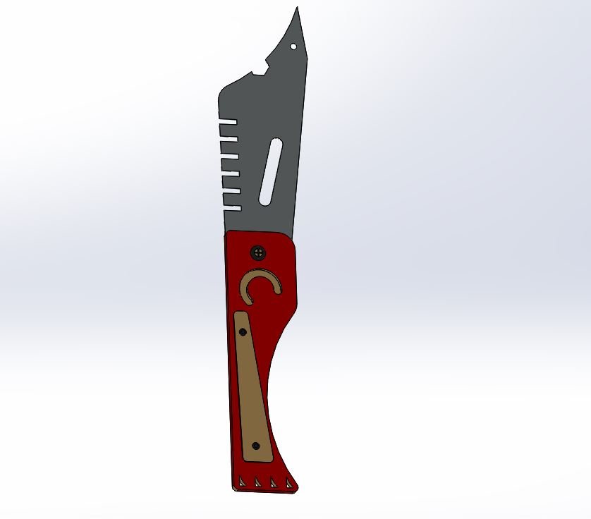 coltello di solidworks 3D print model - Mito3D