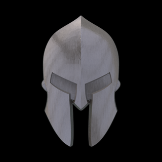 knight helmet coins badges war military 3d print model - Mito3D