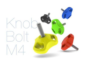 pomello bullone m4 gratuito 3d stampa modello in mano utensili 3dexport fai passatempo 3d print model - Mito3D