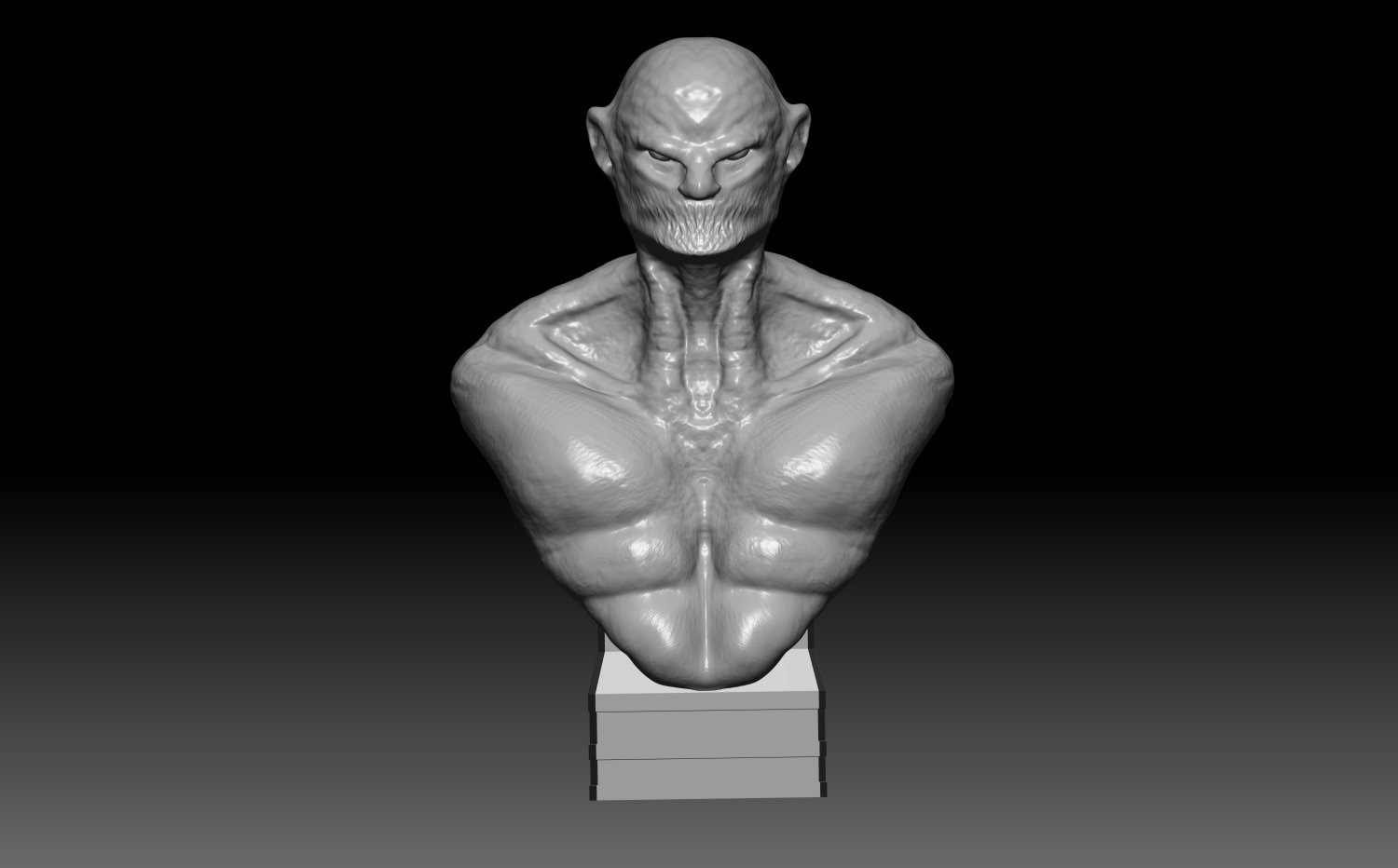 kodar print ready monster creature crazy damon demon alien hell monsters devill evil creatures face head 3D print model - Mito3D