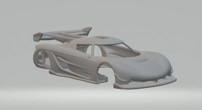 koenigsegg jesko 3d yazdır model in araç 3dexport döküm sıcak tekerlekler yuva slotcar slot car oyuncaklar araba 3dpirnt 3d print model - Mito3D