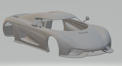 Koenigsegg Regera döküm Sıcak tekerlekler yuva slotcar slot car oyuncaklar araba 3dpirnt Yazdır baskı yazdırılabilir 3d print model - Mito3D