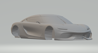 koenigsegggemera2021 diecast slot car hotwheels supercars hypercars 3d print model - Mito3D