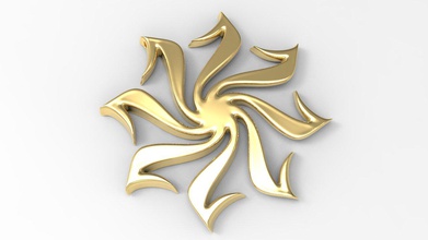 kolovrat ciondolo gioiello gioielli simbolo solstizio 3d print model - Mito3D