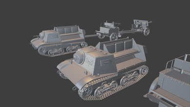 komplet t20plus zis3 wozek serbatoi guerra tuono wow entusiasma 3d modelli modellazione la stampa di giocattolo panzer panzerkampfwagen 3d print model - Mito3D