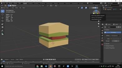 cangrejo quinto hamburguesa bob esponja 3d modelo in carne 3dexport comida lowpoly dibujos animados 3d print model - Mito3D