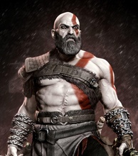 kratos tanrı of savaş 3d yazdır model in adam 3dexport kratus tanrısı aksiyon figürü action figure god war diyorama sci fi leviathan bladeofchaos barbar 3d print model - Mito3D