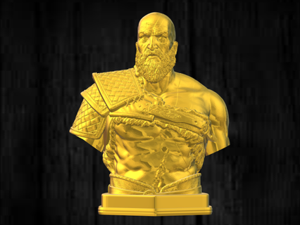 Kratos Deus guerra 3d impressão modelo brinquedos homem figuras açao fracasso filme jogos ps ps5 xbox anime 3d print model - Mito3D