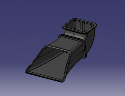 ktm 690 sm airbox snorkel engineering supermoto airb 3d print model - Mito3D