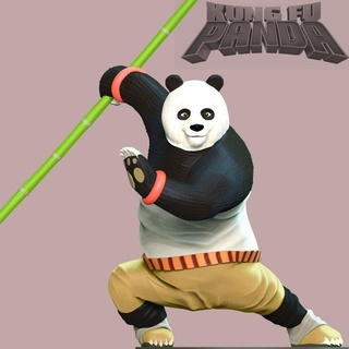 kung fu Panda animaux ours kute film manga 3dprint 3dprinting figure bande dessinée animal Jeu personnage 3d print model - Mito3D