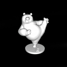 kung fu panda libre 3d impression modèle in animaux 3dexport kungfu animation film carton jouet jouets personnage pixar 3d print model - Mito3D
