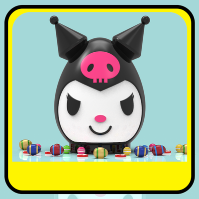 kuromi piggy bank or easter egg 3d print model in toys 3dexport easteregg easter-eggs eggs pascua candy candybar candybox box container candies gift sanrio cinnamoroll 3d print model - Mito3D