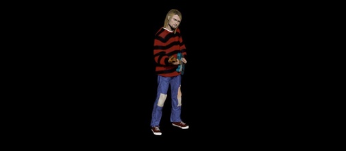 kurt Cobain drucken 3d Grunge Musik Seattle Felsen triel3d 3d print model - Mito3D