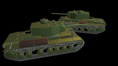 kv 220 tanks war thunder wow wows 3d models modeling printing print toy panzer panzerkampfwagen 3d print model - Mito3D