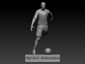 kylian mbappe 3d drucken modell skulptur 3dexport kylianmbappe fußball fußballer fußballspieler frankreich psg 3dprint 3dprinted 3dprinting 3d print model - Mito3D