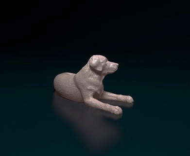 labrador 04 figurines dog animal print stl obj figurine animals retriever 3d print model - Mito3D