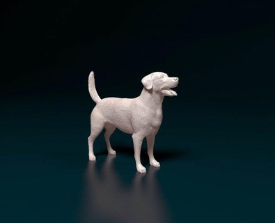 labrador 04 figurine retriever cane animale domestico stl obj figurina 3d print model - Mito3D
