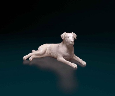 labrador 3d print model figurines dog animal pet retriever printable printready stl obj 3d print model - Mito3D
