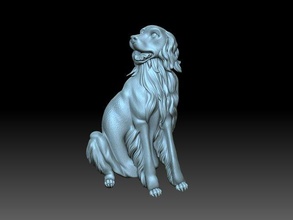 labrador dog 3d print model in 3dexport dogs animals relief reliefforcnc retriver 3d print model - Mito3D