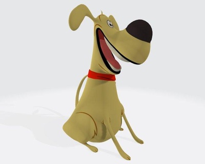 labrador retriever desenho animado pronto impressão escultura cão natureza mamífero animal presente 3dprintmodel arte esculturas estátua imprimível cachorro fofa animais cute dog branco 3d print model - Mito3D