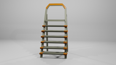 ladder free 3d model in stair 3dexport 3d print model - Mito3D