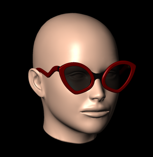 ladies sunglasses wild cat model3 glasses shades eyeglasses sunnies 3d print model - Mito3D