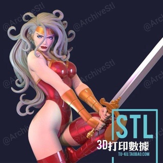 lady glory stl monsters & creatures 3d print model - Mito3D