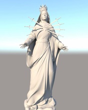 lady sorrows sculpture 3d printing model statue 3d print model - Mito3D