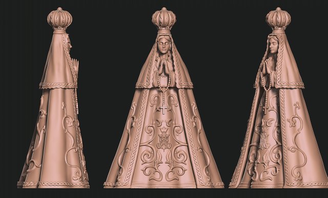 dama Valle virgen valle cnc escultura tradicional espiritualidad elegante figura estatua antiguo clásico sagrado decoración idea joyería hembra Roca madera metal enrutador molienda Arte esculturas 3D print model - Mito3D