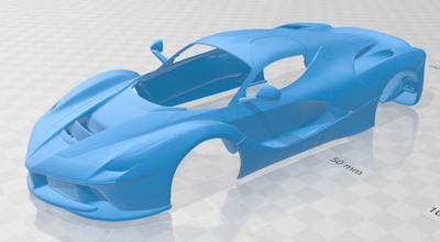 laferrari imprimível corpo carro 3d impressão modelo in automotivo 3dexport fenda escalextrico tamiya rc passatempo miniz 1 10 24 32 3d print model - Mito3D