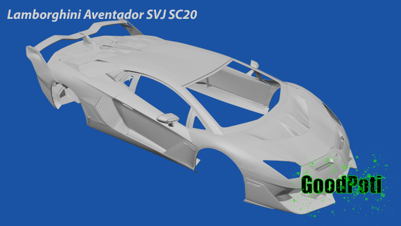 lamborghini-aventador svj sc20 automotive aventador car 3ds stl fbx obj toys c4d 3d model print 3d print model - Mito3D
