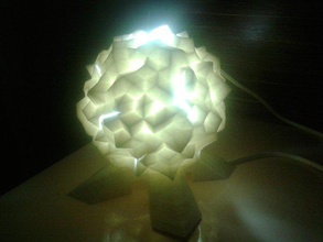 lampada meteorite la di candela 3d print model - Mito3D