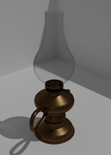 lamp model lowpoly low-poly 3d print model - Mito3D