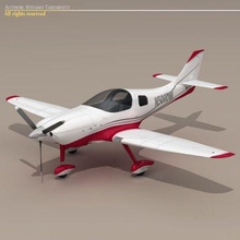 lancair legacy fg airplane plane aircraft 320 private propeller detailed textures materials wing 3d print model - Mito3D
