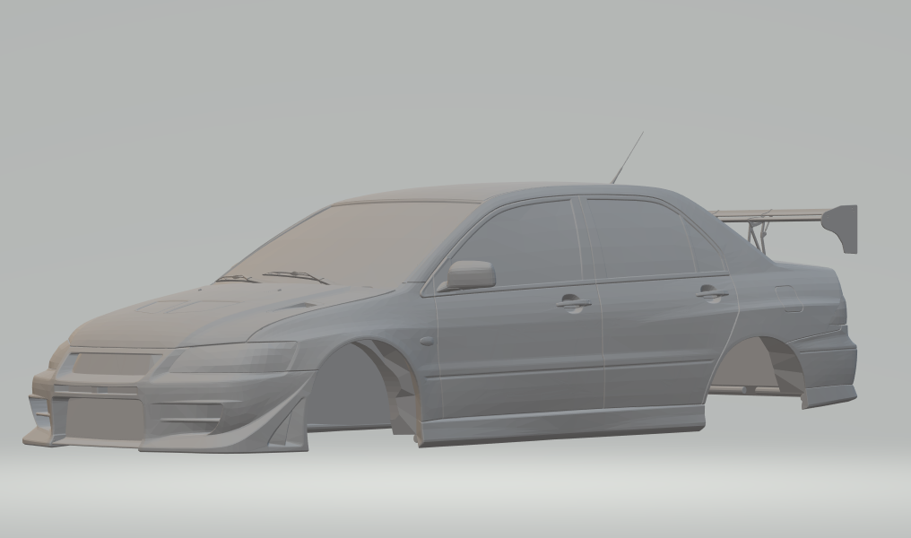 lancer evo hızlı öfkeli 3d yazdır model in araç 3dexport slotcar yuva döküm sıcak tekerlekler mitsubishi 3D print model - Mito3D