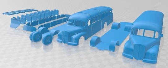 lancia 3ro p bus 1947 printable 3d print model in automotive 3dexport slot scalextric tamiya rc miniz hobby micro 3d print model - Mito3D