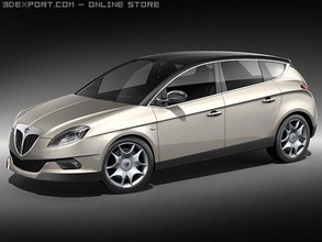 lancia delta 2009 3d model in spor arabalar 3dexport 2008 2010 hatchback aile i̇talyan araba 3d print model - Mito3D