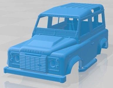 land rover defender works v8 - v2-0 printable body car automotive slot scalextric tamiya rc miniz hobby micro diecast 3d print model - Mito3D