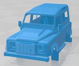 land rover defender works v8 printable body car slot scalextric tamiya rc miniz hobby micro crawler 3d print model - Mito3D