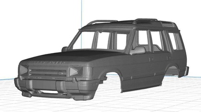 land rover entdeckung druckbar 3d körper wagen drucken modell automobil 3dexport slot scalextric tamiya schale rc ninco fliege miniz crawler rahmen jahrgang 3d print model - Mito3D