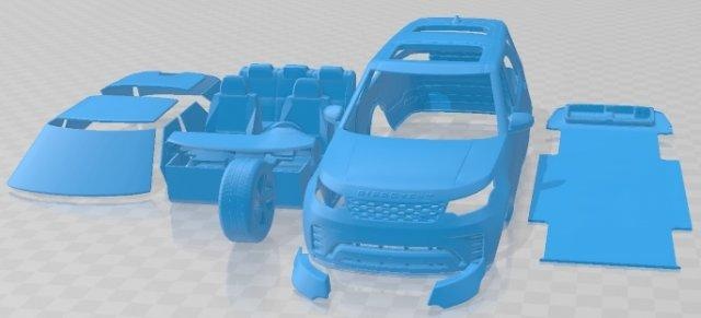 land rover discovery r dynamic 2021 printable car automotive slot scalextric tamiya rc miniz hobby micro 3d print model - Mito3D