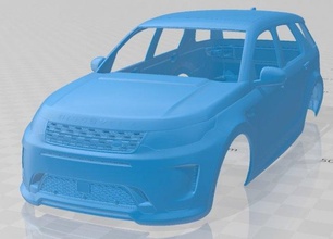 land rover discovery sport 2020 printable body car 3d print model in automotive 3dexport slot scalextric tamiya rc miniz hobby micro crawler 3d print model - Mito3D