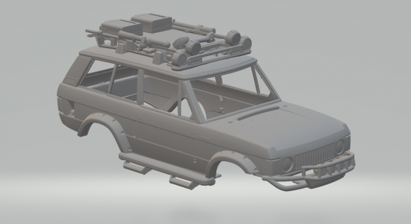 land rover range 70 vehicle diecast hotwheels slot slotcar slot-car hot toys car 3dpirnt print printing printable 3d print model - Mito3D