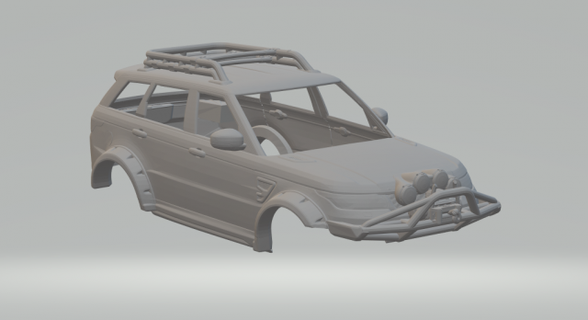 land rover range custom vehicle diecast hotwheels slotcar hot wheels toys print race car 3d print model - Mito3D