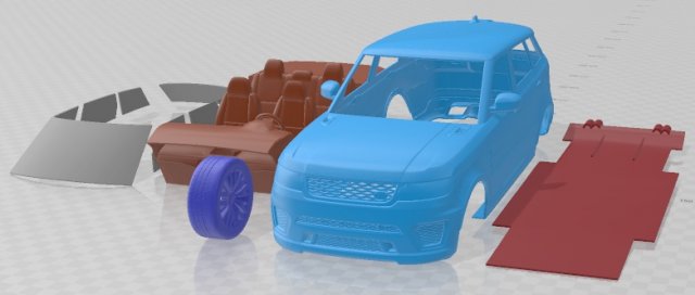 sbarcare rover gamma sport svr 2015 stampabile macchina settore automobilistico fessura scalextric tamiya rc miniz passatempo micro pressofuso 3D print model - Mito3D