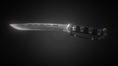 grande coltello gratuito 3d modello in pentolame utensili 3dexport 3d print model - Mito3D