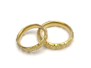 große Steine Hochzeit Komfort Ringe ring gold Silber Platin sterling Metall metallic bedruckbar ist Schmuck Juwel Ehe schön toll wunderbar anmutig liebenswert 3d print model - Mito3D