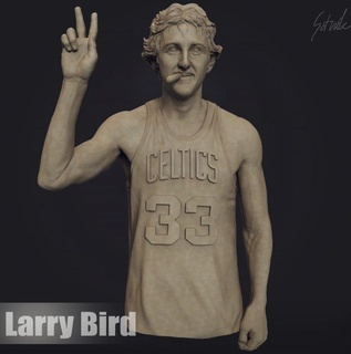 larry bird jewerly necklaces basketball nba game sports championship champion lebron brien awarded character player curry bust mvp celtics 3d print model - Mito3D